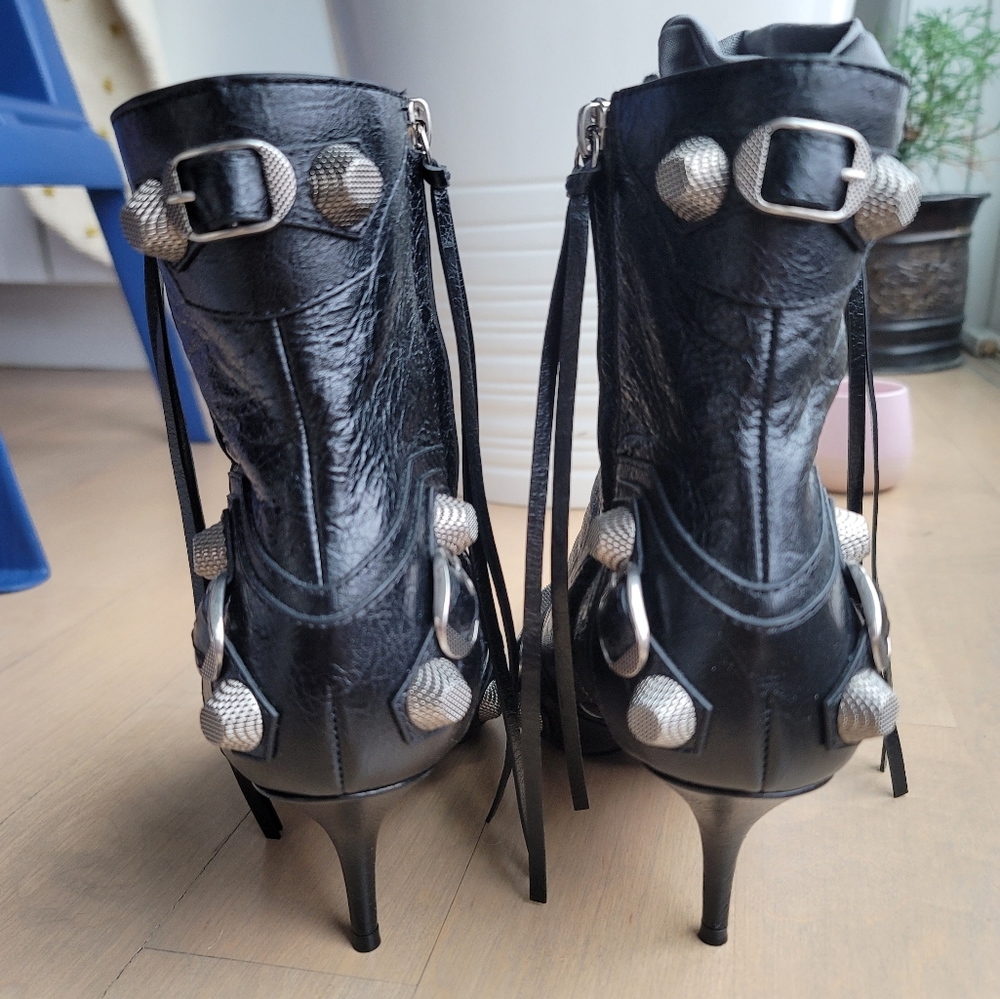 Balenciaga cagole leather bootie - Picture 4 of 8